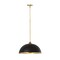 Z-Lite Landry 1 Light Pendant, Matte Black & Rubbed Brass 1004P20-MB-RB - alternate 1